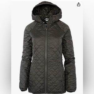 Columbia Women's Blue Square Lodge MId Lightweight Omni Heat Hooded Jacket